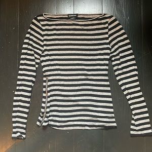 Bebe striped sweater top!